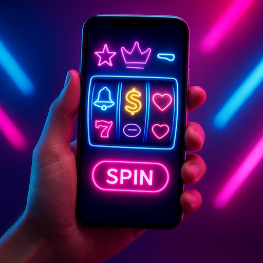 P999 Ruster Ramble theme banner for fast tech-enabled play. The banner uses neon colors and a mobile device to emphasize quick, mobile-first access.