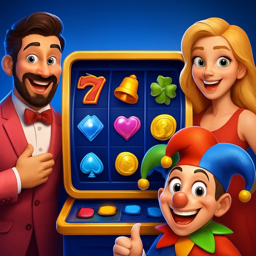 Studio artwork illustrating James-themed games with bright characters, colorful reels, and high-contrast visuals. The scene conveys a playful mood and professional polish suitable for mobile play.