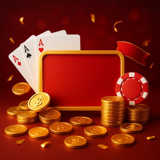 P999 voucher hero banner showing a vibrant casino promotion with gold coins, playing cards, and promotional banners, capturing the energetic mood of voucher offers for Pakistani players.