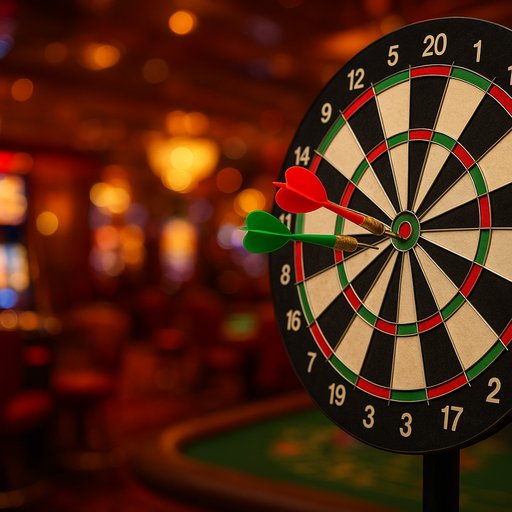 Promotional darts banner with bold PKR betting offers and a responsible gaming notice, set against a vibrant casino backdrop appealing to Pakistani audiences
